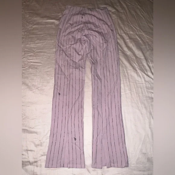 I.AM.GIA Like New pinkDominique Logo Stripe High Rise Tapered Straight leg pant